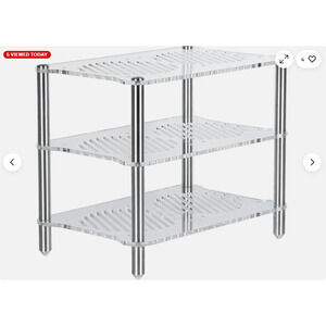 Fosi Audio Acrylic Amplifier Rack for Cooling Fan, Sturdy Audio Equipment Rack f